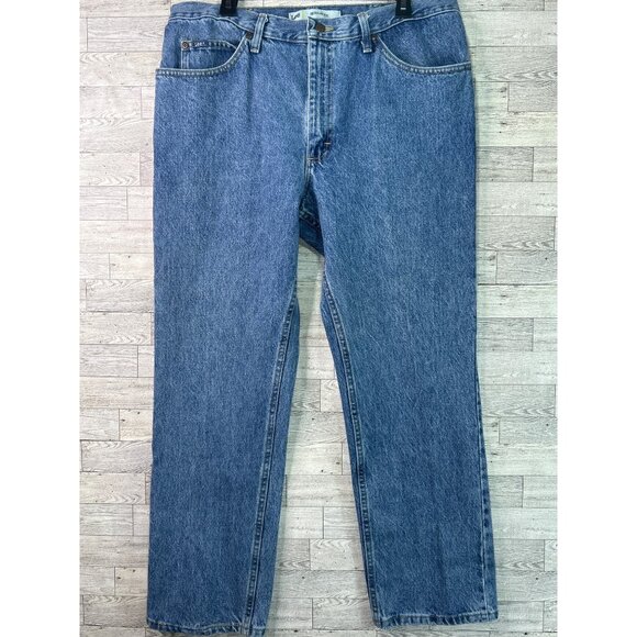 Lee Men's Relaxed Fit Jeans 38x30 Blue Denim‎ Classic Straight Leg Pre-Owned - Picture 1 of 11